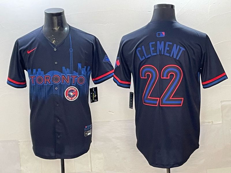 Men 2025 Nike Toronto Blue Jays #22 Clement Blue Game MLB Jersey 07->toronto blue jays->MLB Jersey